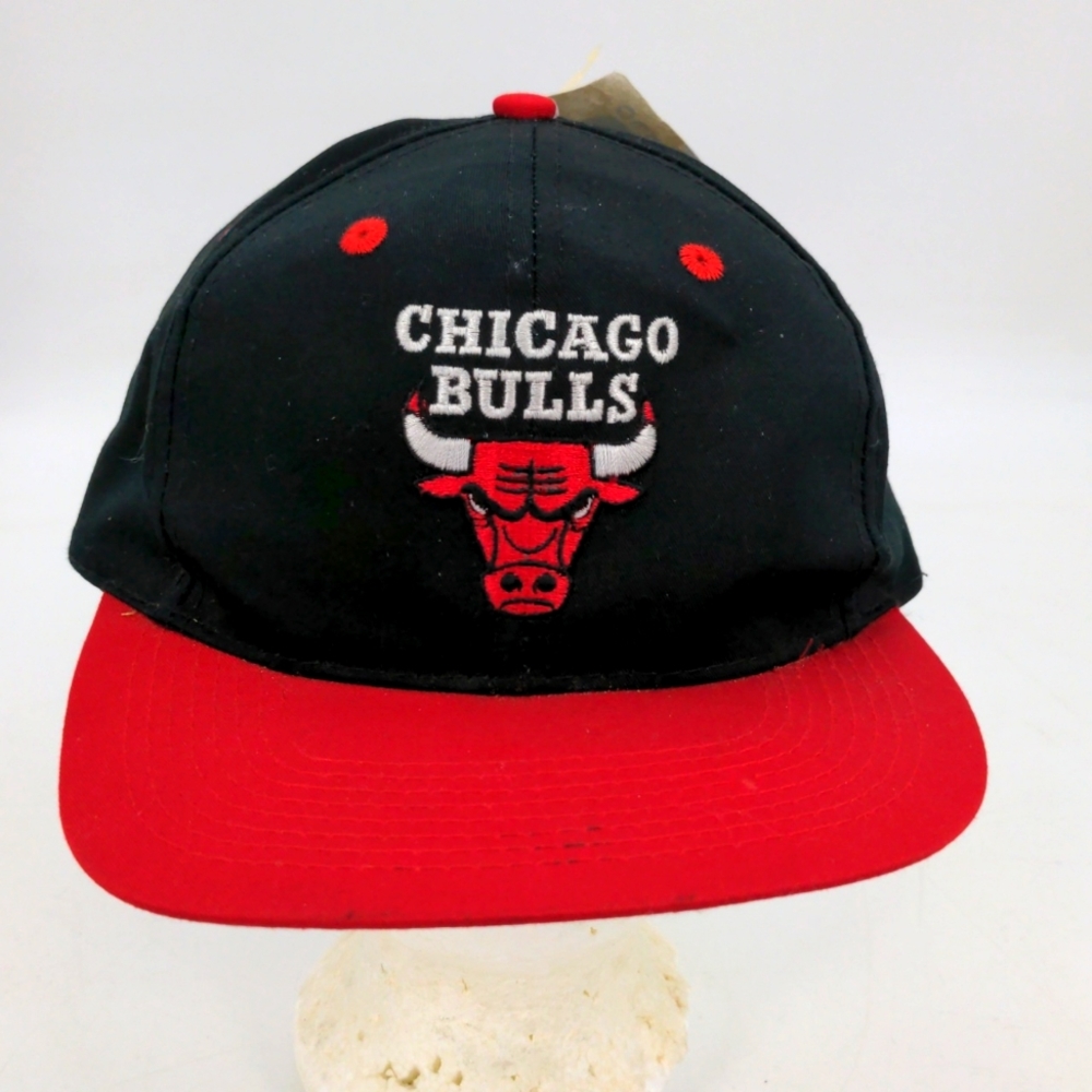 Vintage 90s Chicago Bulls NBA Logo 7 Snapback Hat New With Tags NEW NOS